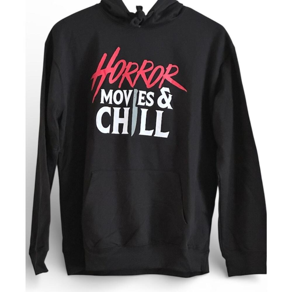 Wound Up Horror Movies & Chill Hoodie Black Size L (11-13)